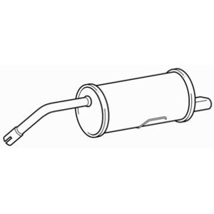 Quality rear exhaust silencer - quality,
