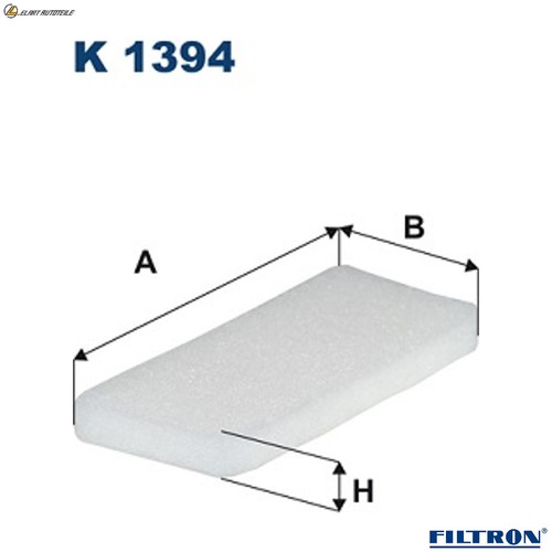 Interior air filter 1394 for - interior, k