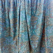 William Morris Blackthorn Minor Curtains Blue Sanderson Lined 93w x43''d ea