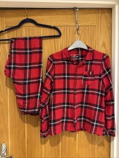 Red Checked Kids Christmas Pyjamas 11-12 Yrs Boys Girls