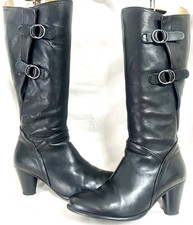 Gabor Black Leather Knee High