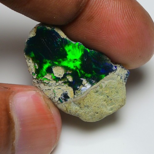 Natural black opal rough - black,