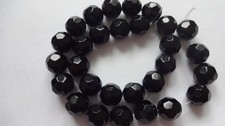 1 Strand Lovely Jet Black 10mm