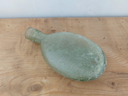 Antique green bottle flat - antique, bottle.