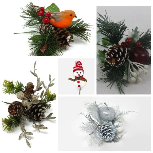 Christmas picks for wreaths - christmas,