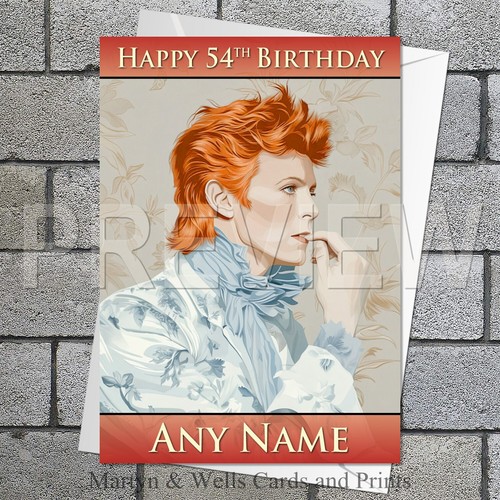 David bowie birthday card - david,