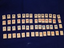 Rummikub Travel Tiles Number Spares Pieces  Motif on Back -Tomy - Please Choose