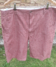 Levi Strauss Levis Men's Rust Red 100% Cotton Shorts Size 40R UK | 40" Waist