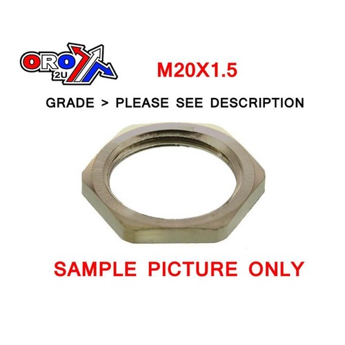 M20x1 lock nut bzp - nut, each