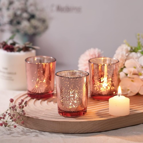 Pcs rose gold votive - gold,