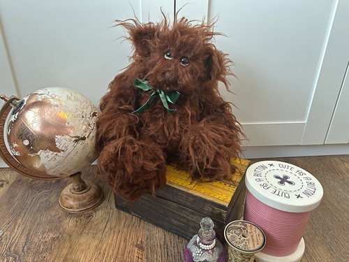 Handmade brown beabears plush - brown,