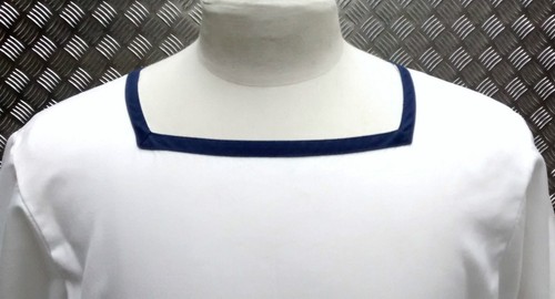 Square neck shirt british - neck, rn