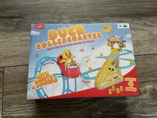 Duck Climbing Stairs Toy Electric Musical Flash Roller Coaster Track Small Duck