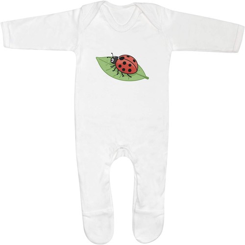 Ladybug leaf baby - 'ladybug, romper