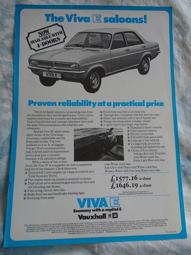 Vauxhall viva saloon - viva,