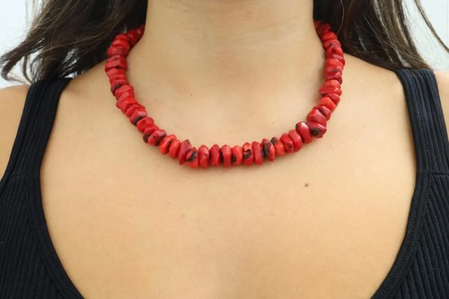 Chip coral necklace - chip,