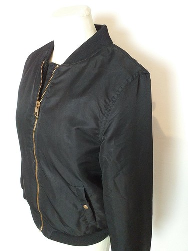 Black bomber jacket us 14 - black,