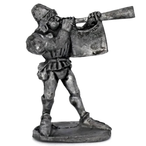 Medieval herald blowing - medieval,