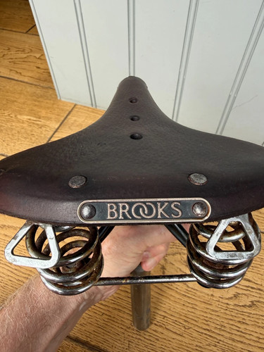 Vintage brookes brown leather - vintage,