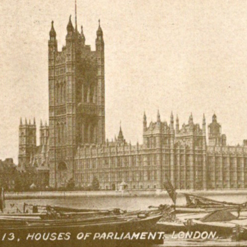 Antique udb postcard houses - *,