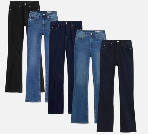 Womens bootcut eva - m&s, stretch