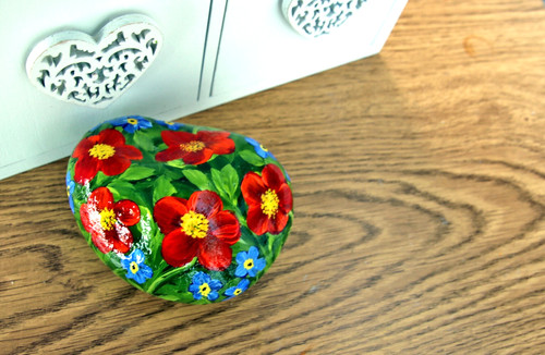 Hand painted stone keepsake - hand-painted,
