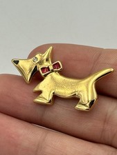 Vintage Gold Plated Scottie