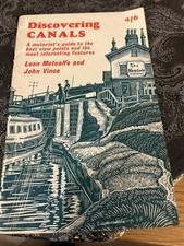 PRE-OWNED-OLD BOOKLET-DISCOVERING CANALS-LEON METCALFE & JOHN VINCE-SHIRE SERIES
