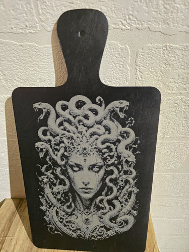 Handmade medusa art slate - handmade,