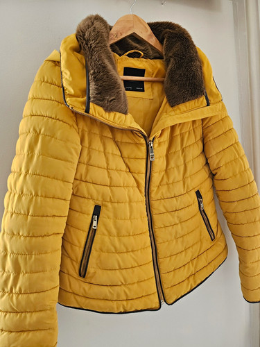 Zara mustard quilted - quilted, puffer