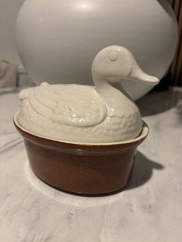Vintage ceramic duck - , egg