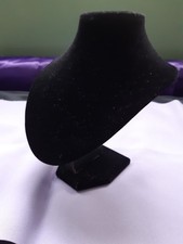 Jewellery Display Bust In Black Velvet