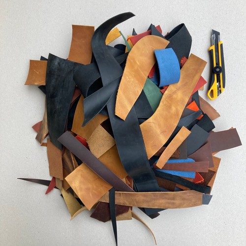 Mix leather pieces - pieces,, small