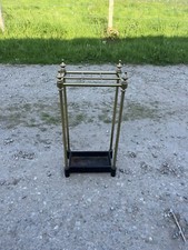 Edwardian  Brass Hall Stand / Stick / Umbrella Stand