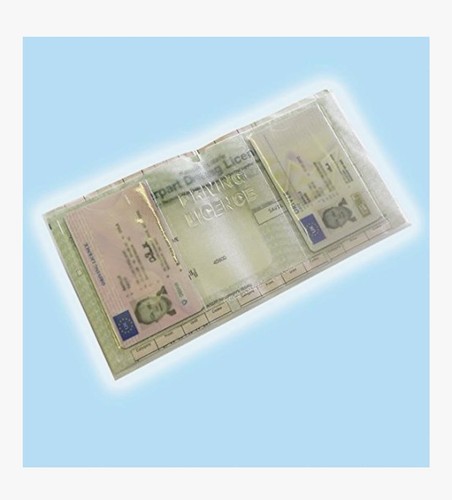 Plastic driving licence wallet - licence,