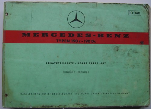 Mercedes benz w128 190c 190dc - w128,