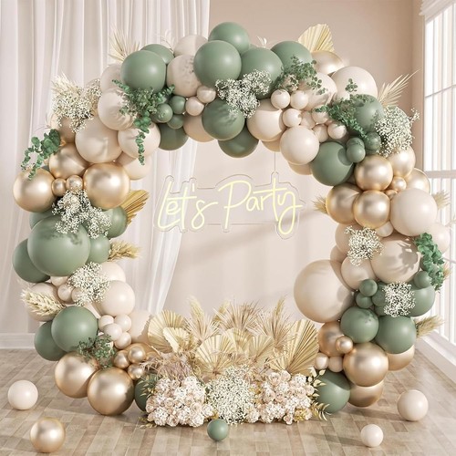 Sage green balloon arch - sage,