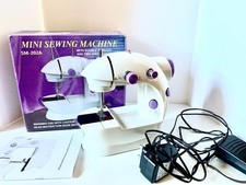A One-Off! Mini Electric Sewing Machine SM-202A,AC Adaptor etc (Check plus info)
