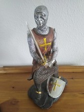 Knights templar figure 34 cm high statue resin