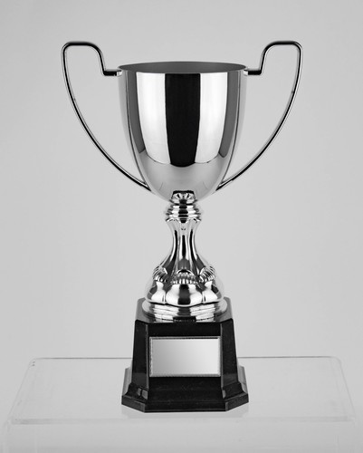 Seccn5g 12in silver trophy - -,