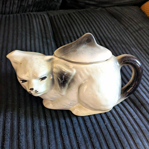 Ceramic cat tea pot - tea, with