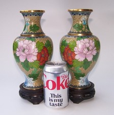 TRUE PAIR OF CHINESE CLOISONNE
