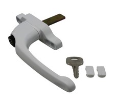 Cadenza Aluminium Window Handle Tongue (spade) Driven White Right Hand  