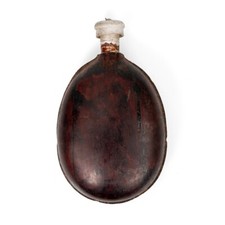 Original WW2 Era Bulgarian Army  'Coconut' Water Canteens- Genuine Army Surplus