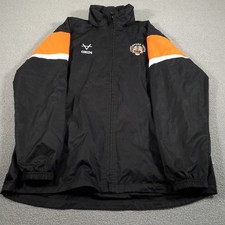 Castleford Tigers Mens Jacket 2XL XXL Black Orange Adult Coat Rugby Logo