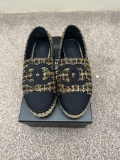Chanel Gold/Black Tweed