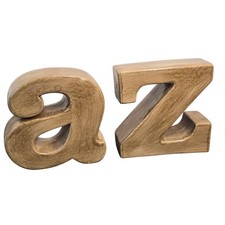 Ceramic A to Z Bookends Tan