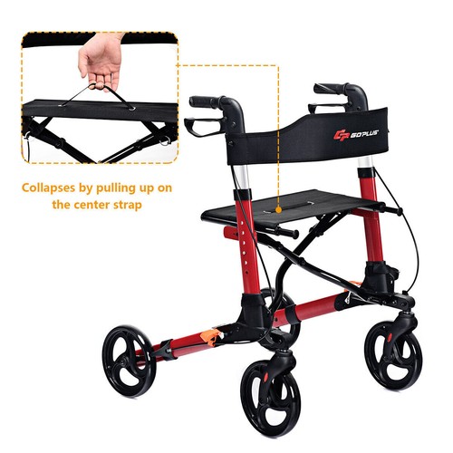 Folding rollator walker - folding,