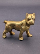 Vintage Brass Mastiff Dog