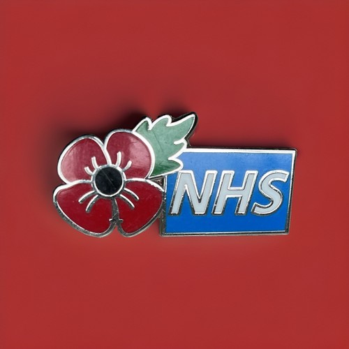 Flower badge nhs nurse - badge,